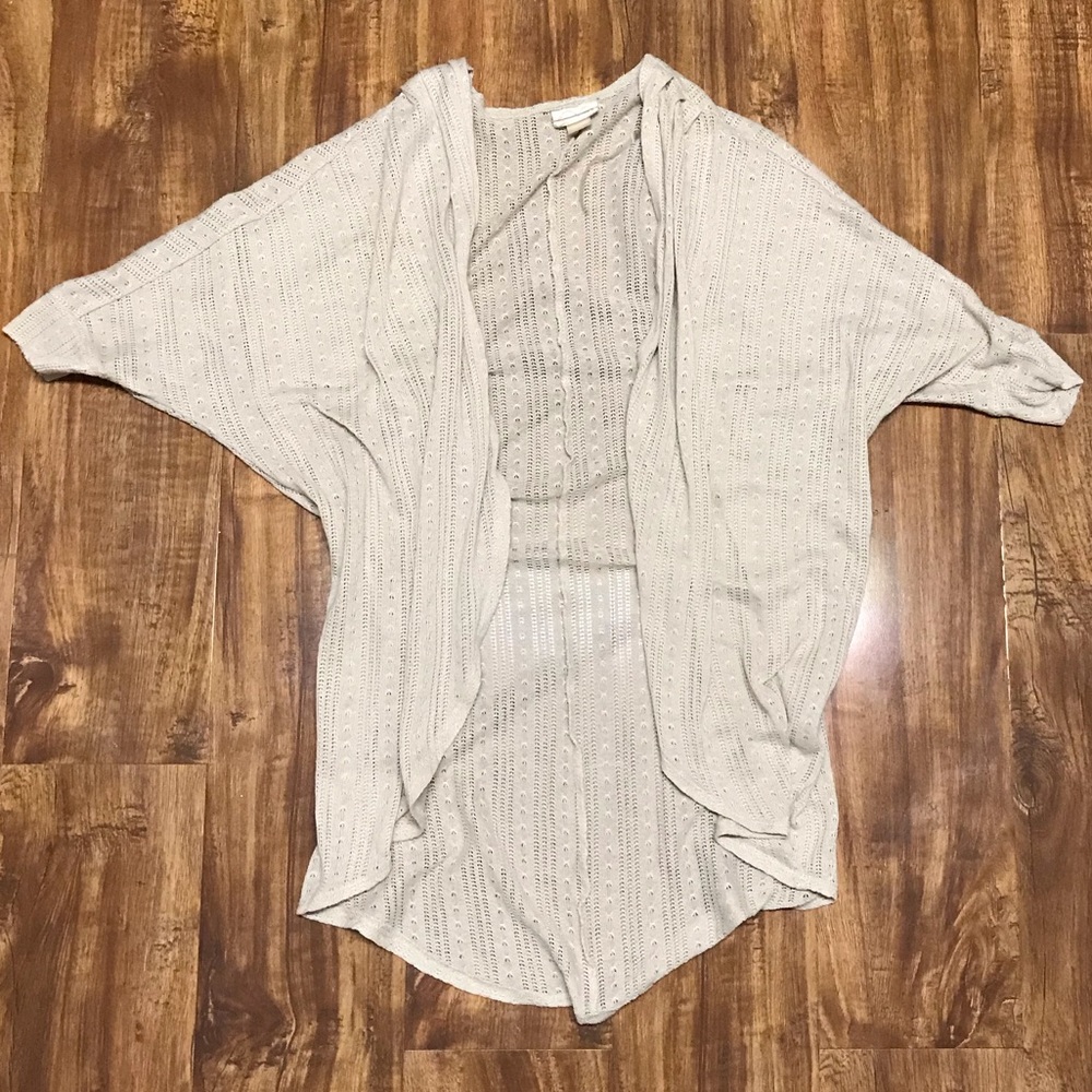 Open stitch cardigan
